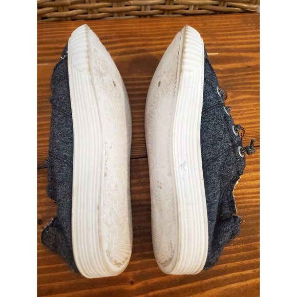 Tommy Bahama Womens Slip-On Sneakers Lace-Up Detail Heathered Gray Knit Size 7 - Picture 8 of 10